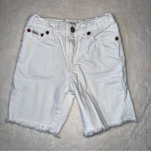 Polo Ralph Lauren White Denim Cut Off Style Shorts 5